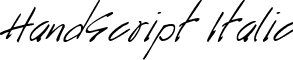 HandScript Italic font - handsi.ttf