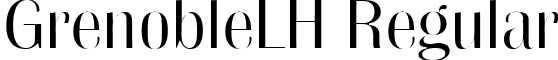 GrenobleLH Regular font - grenoblelh regular.ttf