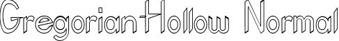 Gregorian-Hollow Normal font - gregorho.ttf