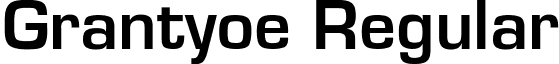 Grantyoe Regular font - grantyoe.ttf