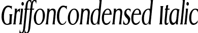 GriffonCondensed Italic font - griffci.ttf