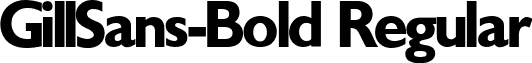 GillSans-Bold Regular font - gillsab.ttf