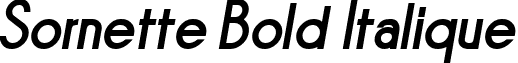 Sornette Bold Italique font - SORNBI__.TTF