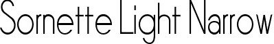 Sornette Light Narrow font - Sornette Light Narrow.ttf