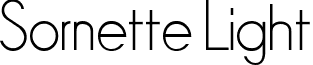 Sornette Light font - SORNL___.TTF