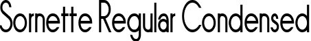 Sornette Regular Condensed font - SORNRGC_.TTF