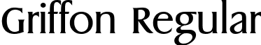 Griffon Regular font - griff.ttf