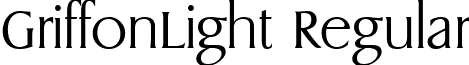 GriffonLight Regular font - griffl.ttf