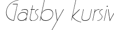 Gatsby kursiv font - Gatsby Italic.ttf