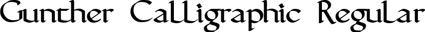 Gunther Calligraphic Regular font - gunthrcl.ttf