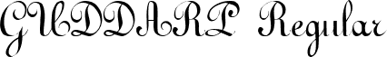 GUDDARP Regular font - guddarp_.ttf