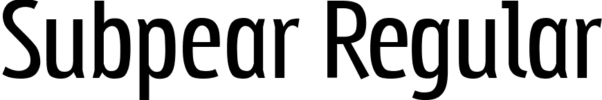 Subpear Regular font - subpear_.ttf