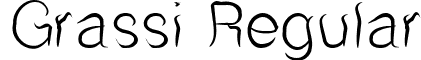 Grassi Regular font - grassi.ttf