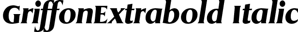 GriffonExtrabold Italic font - griffxbi.ttf