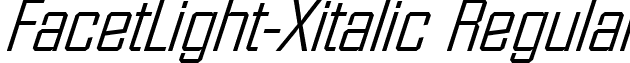 FacetLight-Xitalic Regular font - faclxi.ttf
