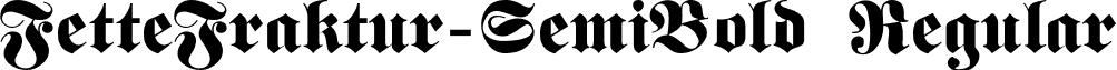 FetteFraktur-SemiBold Regular font - fettefra.ttf