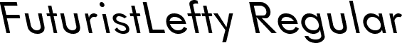 FuturistLefty Regular font - futrl.ttf