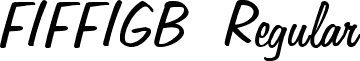 FIFFIGB Regular font - fiffigb_.ttf