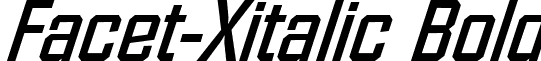 Facet-Xitalic Bold font - facxib.ttf