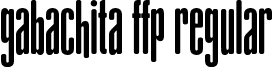 gAbAcHiTA FFP Regular font - gAbAcHiTA-personal-use.otf