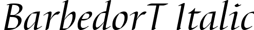 BarbedorT Italic font - barbedort italic.ttf