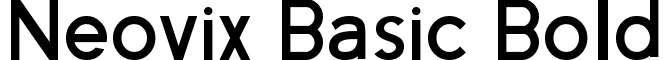 Neovix Basic Bold font - Neovix Basic Bold.otf