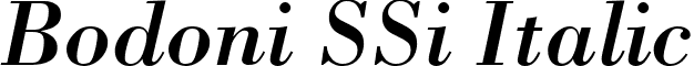 Bodoni SSi Italic font - bodoni ssi italic.ttf