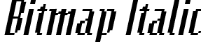 Bitmap Italic font - bitmapi.ttf