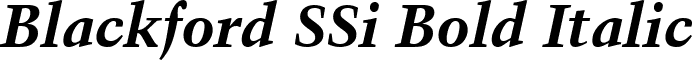 Blackford SSi Bold Italic font - blackford ssi bold italic.ttf