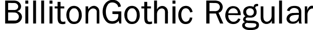 BillitonGothic Regular font - billito.ttf