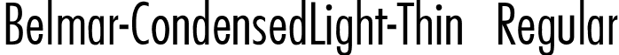 Belmar-CondensedLight-Thin Regular font - belmclt.ttf