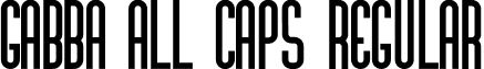 Gabba All Caps Regular font - Gabba_All_Caps.otf