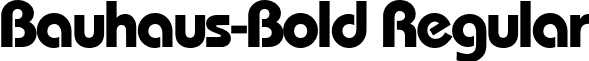 Bauhaus-Bold Regular font - bauhaub.ttf