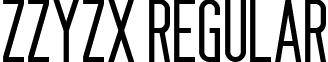 Zzyzx Regular font - ZZYZX.TTF