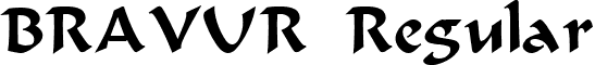 BRAVUR Regular font - bravurb_.ttf