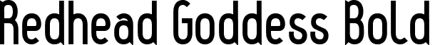 Redhead Goddess Bold font - REDHGB__.TTF