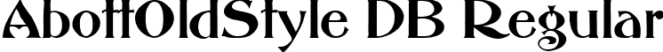 AbottOldStyle DB Regular font - abottoldstyleregulardb.ttf