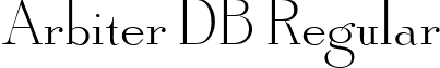 Arbiter DB Regular font - Arbiter-Regular DB.ttf