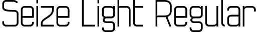 Seize Light Regular font - Seize-Light.otf