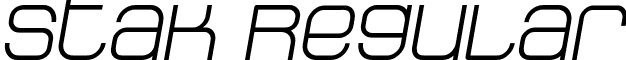 Stak Regular font - Stak Regular Oblique.otf