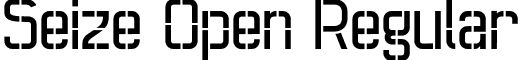 Seize Open Regular font - Seize-Open.otf