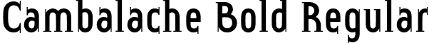 Cambalache Bold Regular font - CambalacheBold.otf