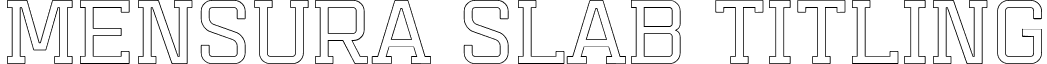 Mensura Slab Titling font - MensuraSlabTitling2.otf