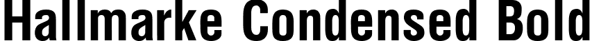 Hallmarke Condensed Bold font - Hallmarke Condensed Bold.ttf