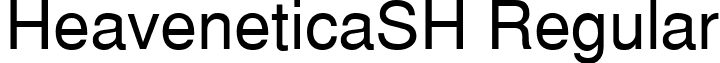 HeaveneticaSH Regular font - HeaveneticaSH.ttf