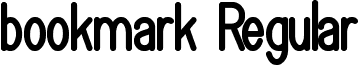 bookmark Regular font - bookmark.ttf