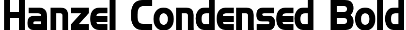 Hanzel Condensed Bold font - Hanzel Condensed Bold.ttf