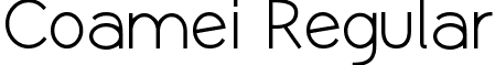 Coamei Regular font - COAMEI_R.ttf