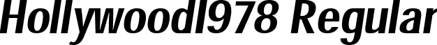 Hollywood1978 Regular font - Hollywood1978.ttf