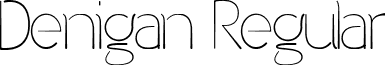 Denigan Regular font - Denigan.ttf